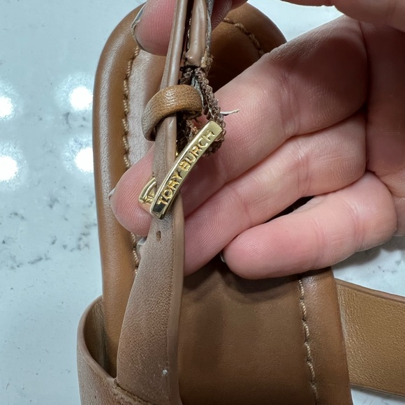 Tory Burch Tan Claire Sandals, Rohan Tan, Size 9 - Picture 7 of 10